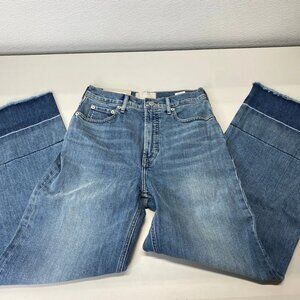 Everlane Women's Jeans Blue Size 27 The Way High Sailor Denim Low Stretch